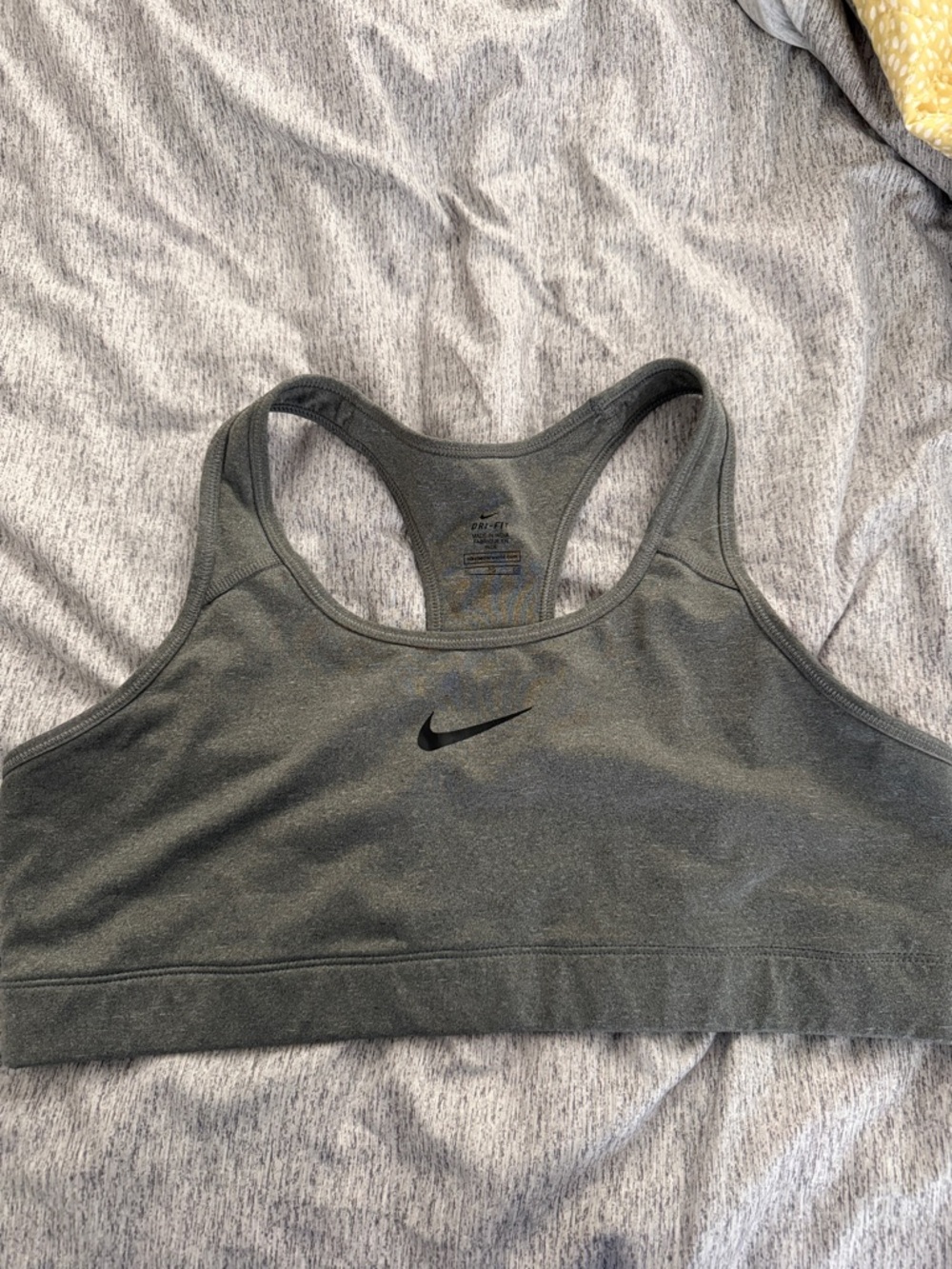 Nike Gray Racerback Dri-FIT Sports Bra